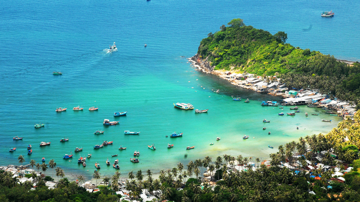 Toàn cảnh đảo Nam Du.