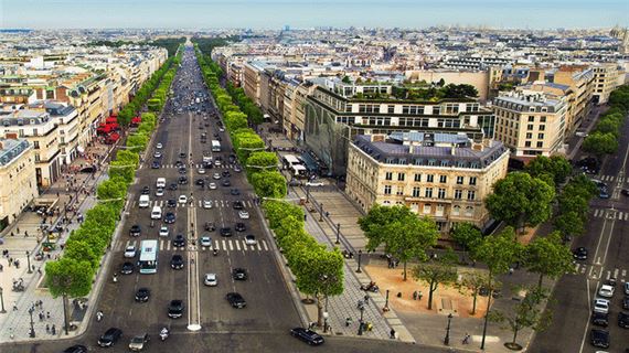 Đại lộ Champs Elysees.