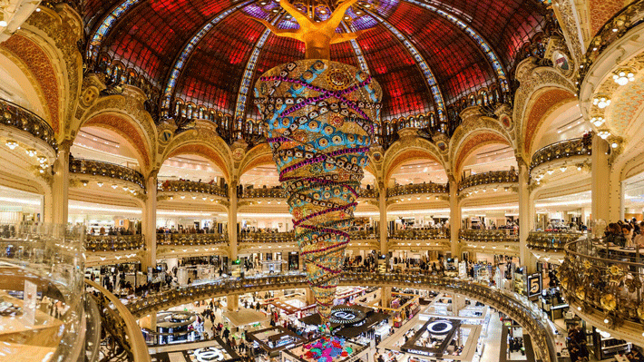 Mua sắm tại Galeries Lafayette.