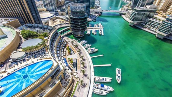 Quan cảnh ở Dubai.