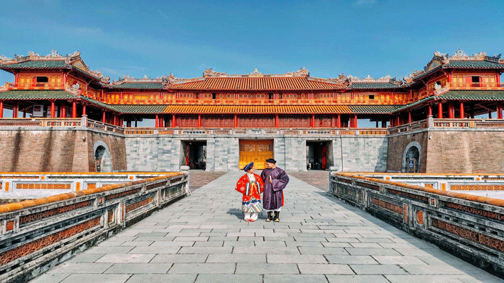 Đại Nội, trung tâm của di sản văn hóa Huế, được UNESCO công nhận là Di sản Thế giới.