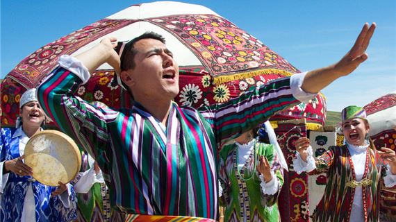 Làng dân tộc Kazakh.