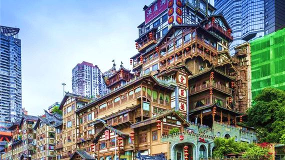 Phố cổ Hồng Nhai Động mang nét truyền thống lịch sử