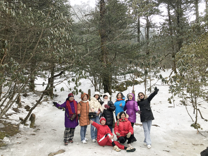 Checkin tại núi tuyết Kiệu Tử