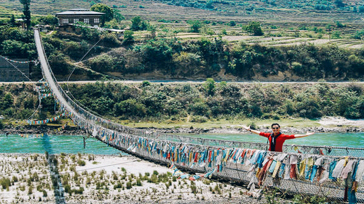 Cầu treo Punakha.