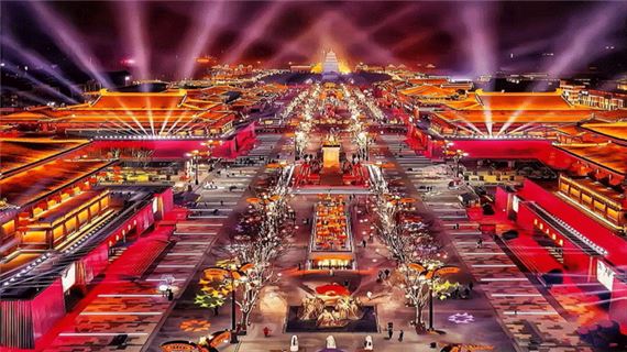 Đại Đường Bất Dạ Thành lung linh sắc màu.