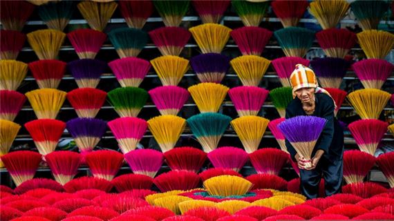 Làng hương Huế.