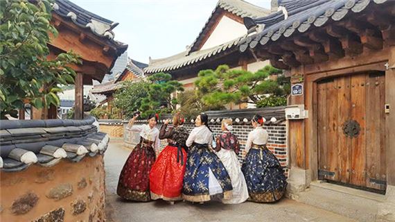 Làng cổ Hanok Bukchon.