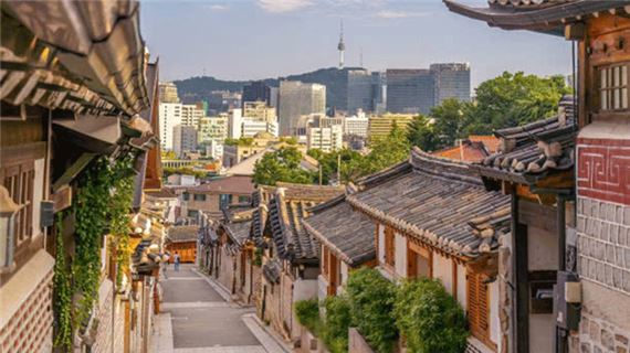 Làng cổ Hanok Bukchon.