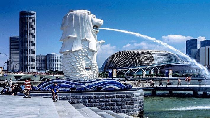 Công viên Sư Tử Biển Singapore.