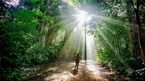 Thư giãn trong vườn Quốc Gia Nam Cát Tiên.