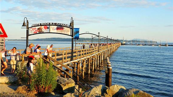 •	White Rock Pier