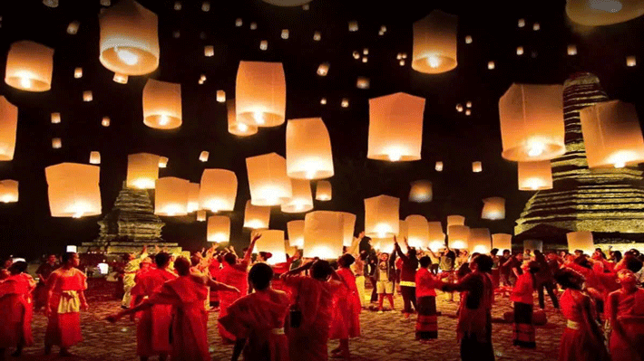 Lễ hội thiên đăng YiPeng.