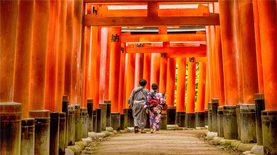 Đền ngàn cột Fushimi Inari Taisha.