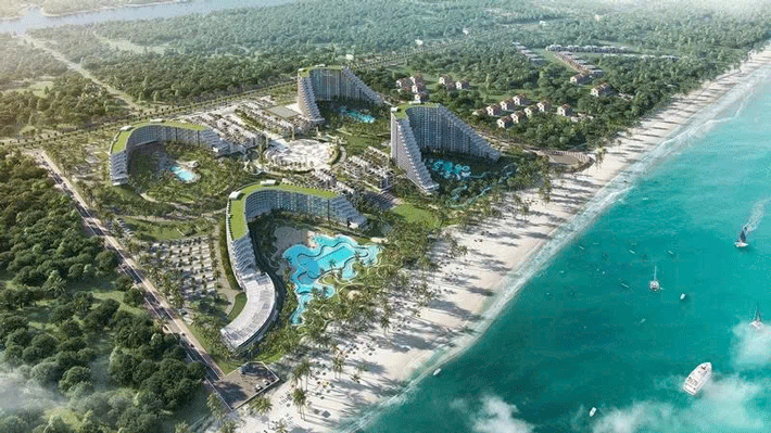 Quan cảnh The Empyrean Cam Ranh resort t