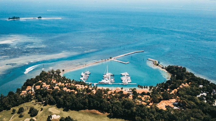 Toàn cảnh đảo Batam ở Indonesia.