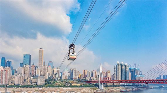 Cáp treo sông Dương Tử.