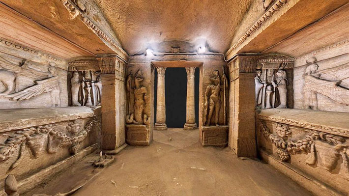 Hầm mộ Kom El Shoqafa.