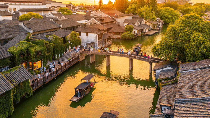 Cảnh quan ở Ô Trấn.