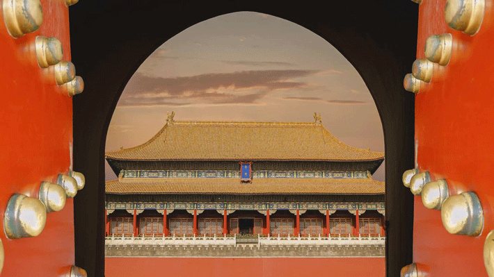 Khung cảnh ở Tử Cấm Thành.