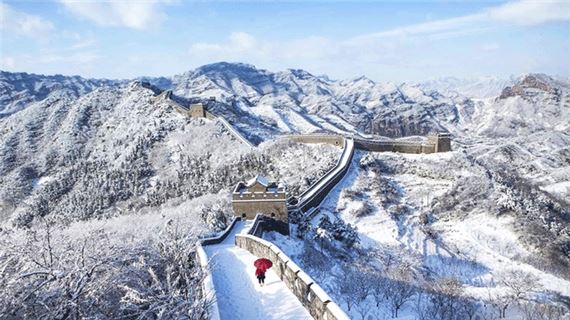 Vạn Lý Trường Thành vào mùa đông.