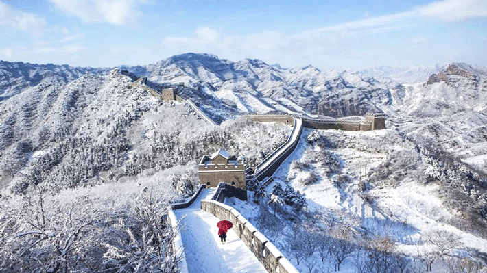 Vạn Lý Trường Thành vào mùa đông.