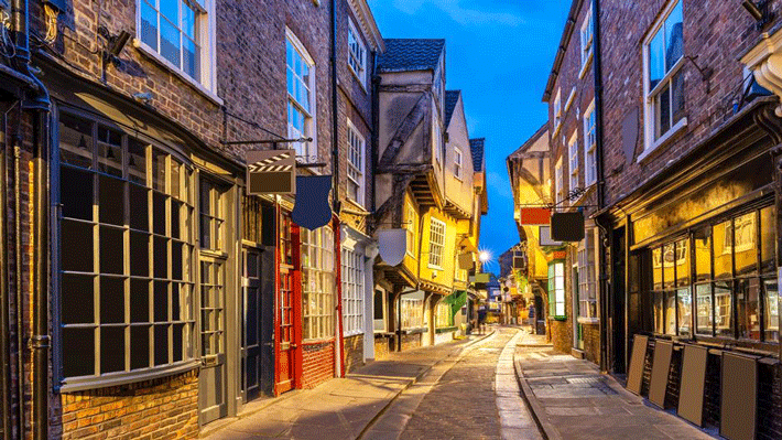 The Shambles street.