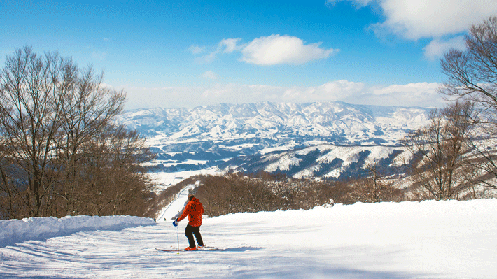 Khu trượt tuyết ở Nozawa Onsen.
