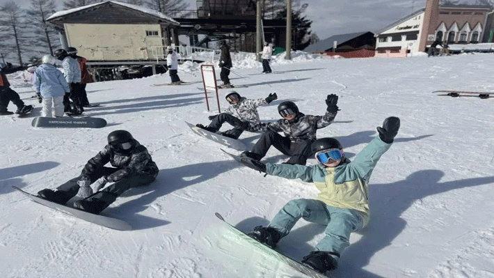 Khu trượt tuyết ở Nozawa Onsen.