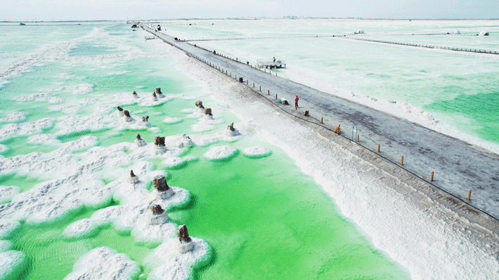 Hồ muối Qarhan.ồ