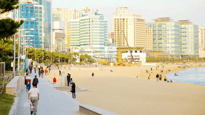 Biển  Haeundae.