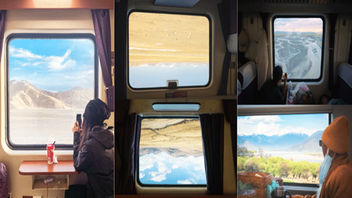 Chiêm ngưỡng khung cảnh bên ngoài Tây Tạng