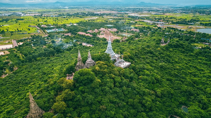 Quan cảnh cố đô Oudong.